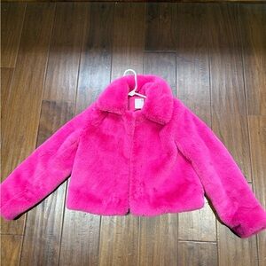 Bright Pink Teddy Jacket